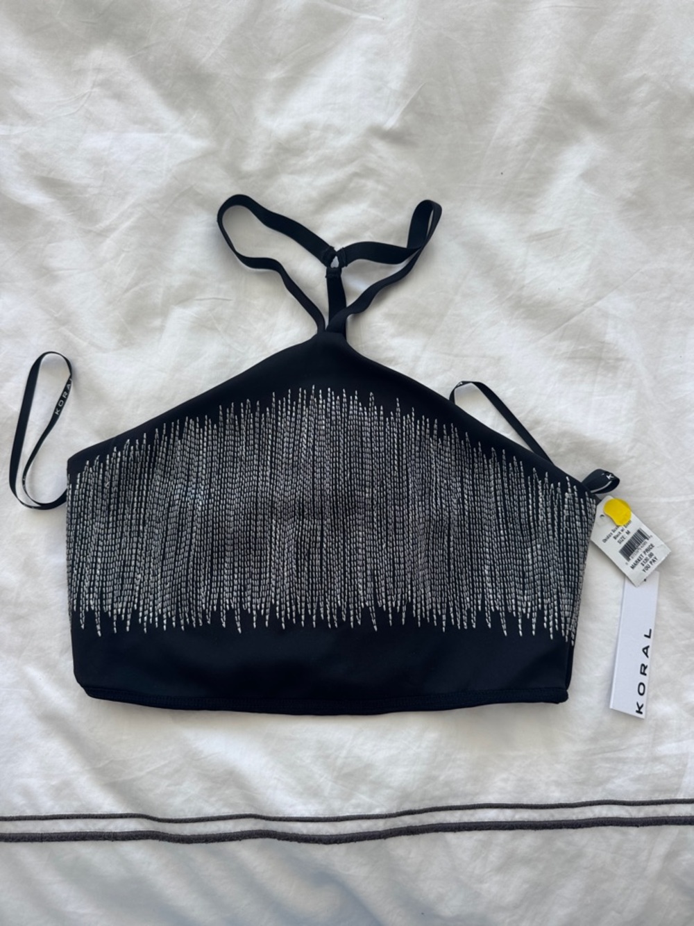 Koral Black Top with Silver Accents